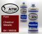 Preview: Ford, Chestnut Metallic, B4 / M6938: 400ml Sprühdose + 400ml Klarlack - Set, von ATW Autoteile West.